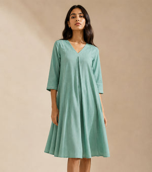 Green Cotton Dress