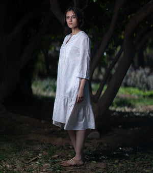 Natural Woven Cotton Dress