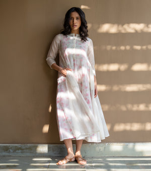 Pink Chanderi Dress