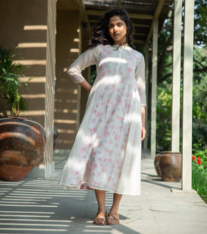 Pink Chanderi Dress
