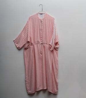 Pink Cotton Kaftan with Slip