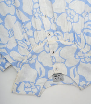 White Cotton Top with Pants Co-ord Set for Girls