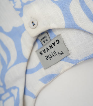 White Cotton Top with Pants Co-ord Set for Girls