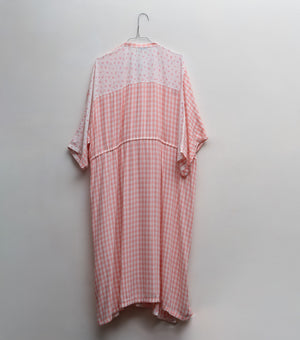 Pink Cotton Kaftan with Slip