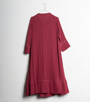Maroon Cotton Dress