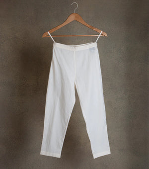 Ivory Cotton Pants