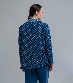 Indigo Jacket and Top Set