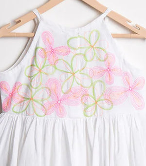 White Cotton Singlet Dress