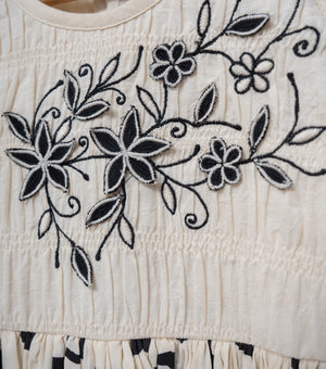 Petal Bloom Cotton Dress For Girls
