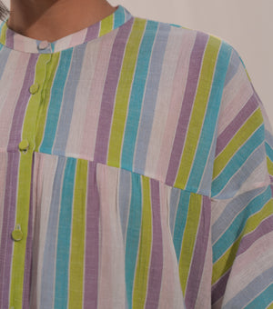 Multicolour Stripe Cotton Top
