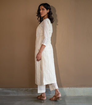 Elegant Ivory Cotton Kurta