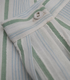 Natural Woven Cotton Top with Pants Co-ord Set for Girls