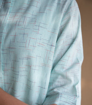 Mint Green Cotton Shirt Dress