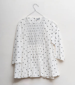 White Cotton Top with Slip