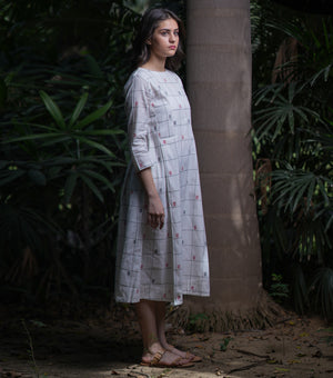 Cotton Woven Pleated Dress