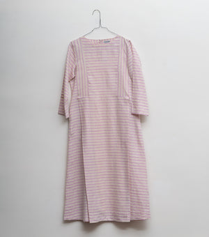 Pink Linen Dress with Slip
