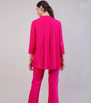 Hot Pink Woven Cotton Co-ord Set