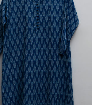 Blue Cotton Kurta