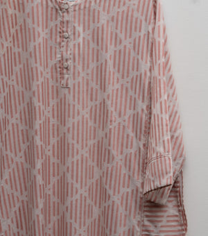 Off White Cotton Woven Kurta with Dupatta