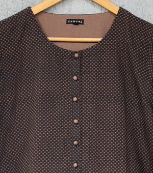 Brown Cotton Kurta