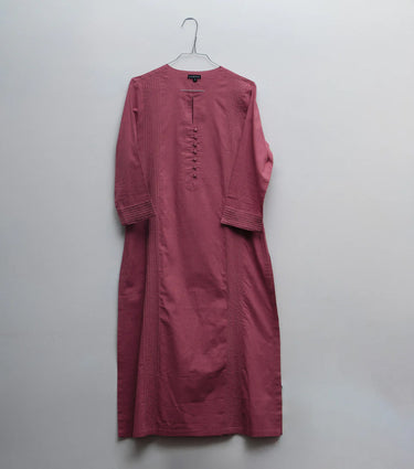 Maroon Cotton Kurta