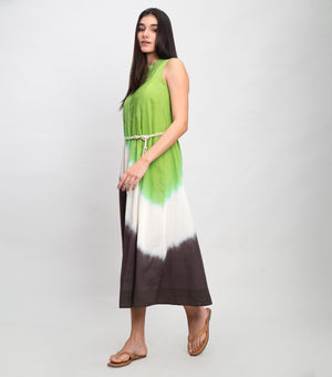 Green Ombre Cotton Dress