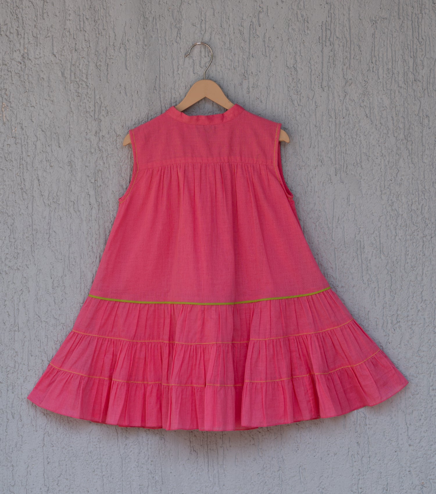 A-LINE CUT SLEEVELESS GATHERED DRESS FOR GIRLS – Canvas