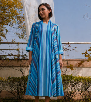 Ocean Breeze Printed Cape