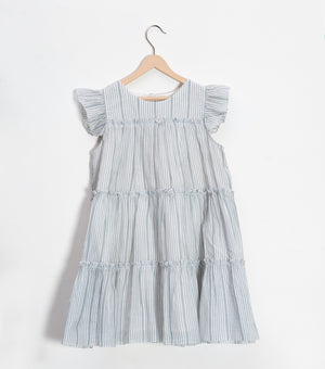 Breezy Summer Cotton Tiered Dress for Girls