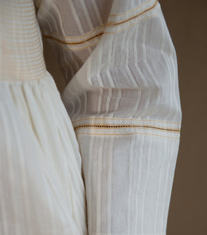 SUMMER BREEZE PINTUCK COTTON MAXI DRESS