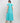 Aqua Blue Cotton Printed Maxi with Stitch line & Pleated Tier