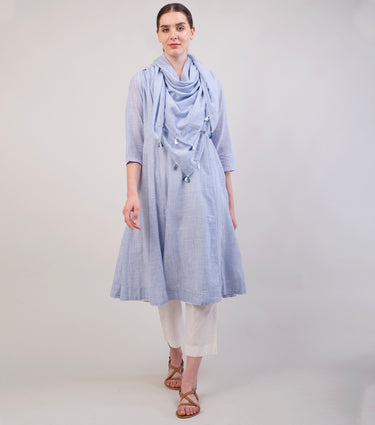 Sky Blue Woven Cotton Co-ord Set