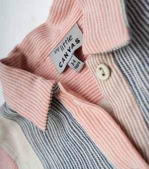 Multi Color Cotton Woven Shirt with Shorts Co-ord Set for Girls