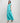 Aqua Blue Cotton Printed Maxi with Stitch line & Pleated Tier