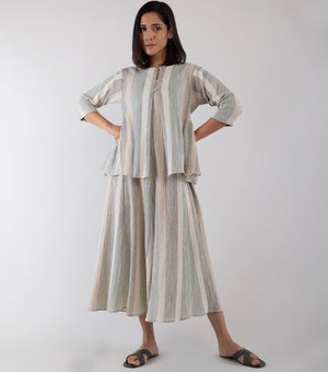 Beige Cotton Kediyo set