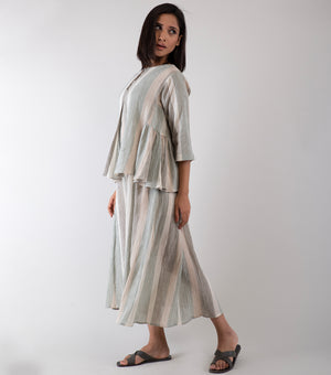 Beige Cotton Kediyo set