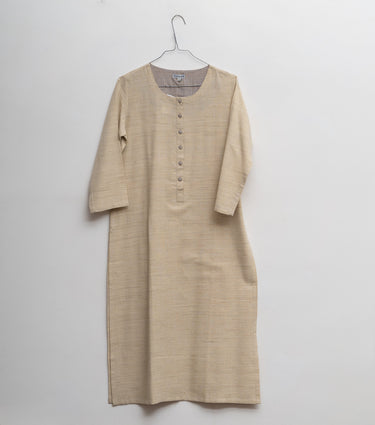 Beige Cotton Kurta