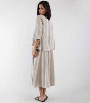 Beige Cotton Kediyo set