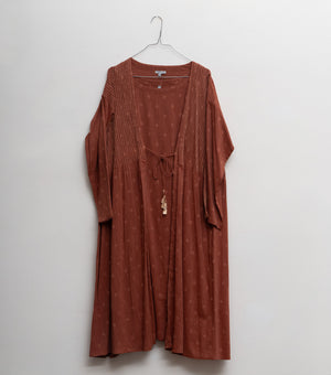 Brown Cotton Cape with Slip
