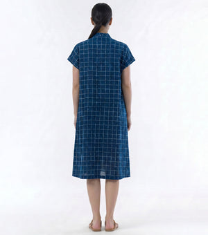 Indigo Cotton Dress