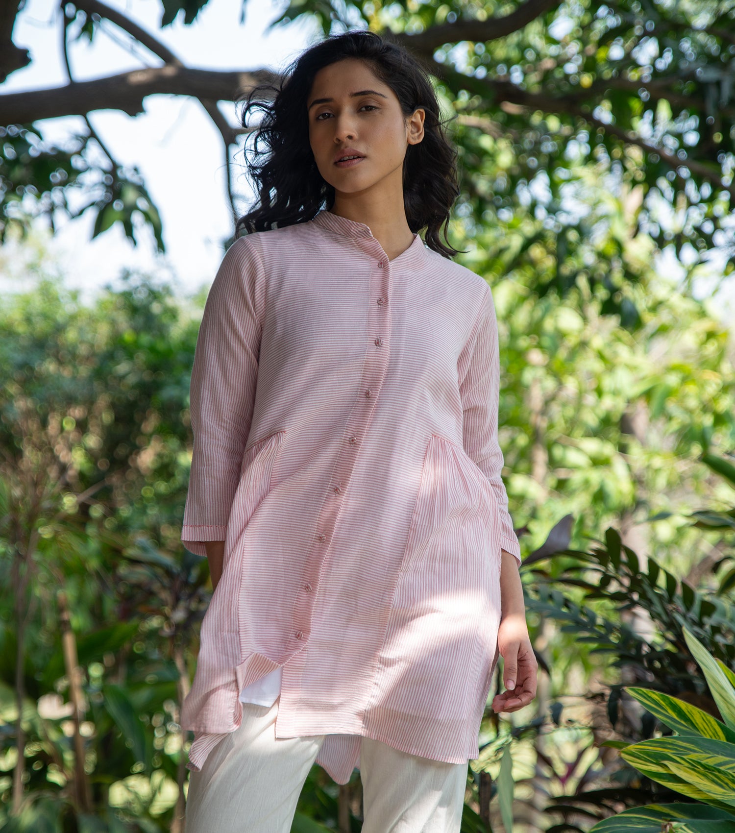 Blush Pink Cotton Tunic