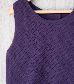 Purple Chanderi Blouse, Lehenga Skirt & Tissue Dupatta Set