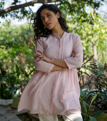 Blush Pink Cotton Tunic