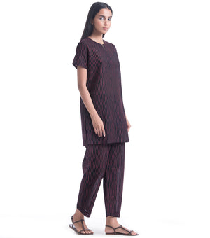 Black Cotton Loungewear Set of 2