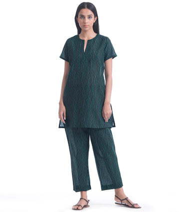 Teal Cotton Loungewear Top