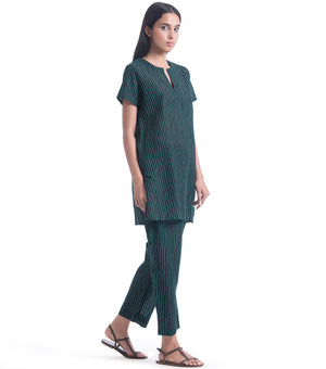 Teal Cotton Loungewear Top