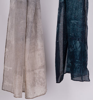 Blue Printed Cotton Stole