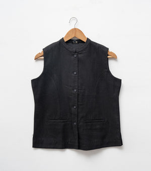 Black Woolen Waistcoat