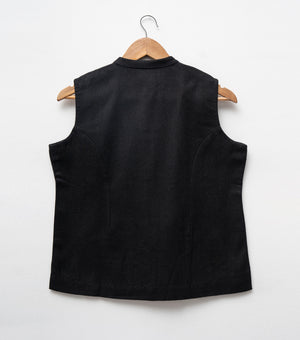 Black Woolen Waistcoat