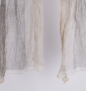 Grey Printed Chanderi Stole